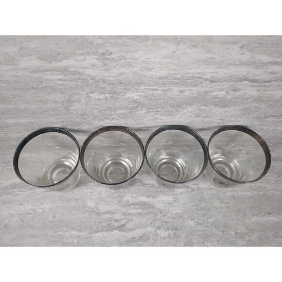 Set Of 4 Memphis State University Glass Cups, Bar Glasses - Picture 2 of 6